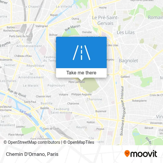 Chemin D'Ornano map