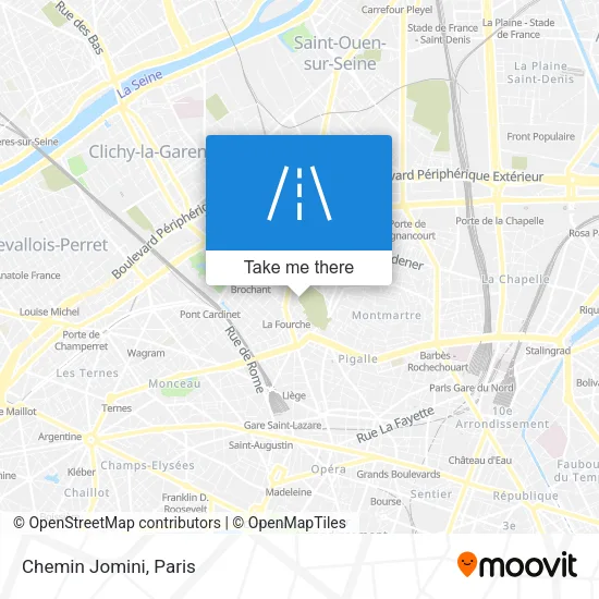 Chemin Jomini map