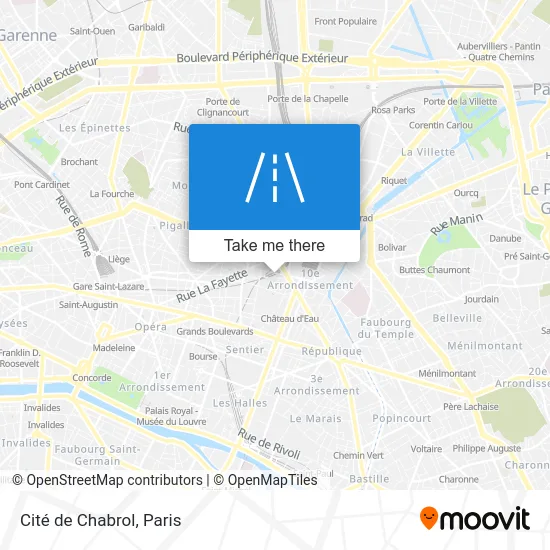 Cité de Chabrol map