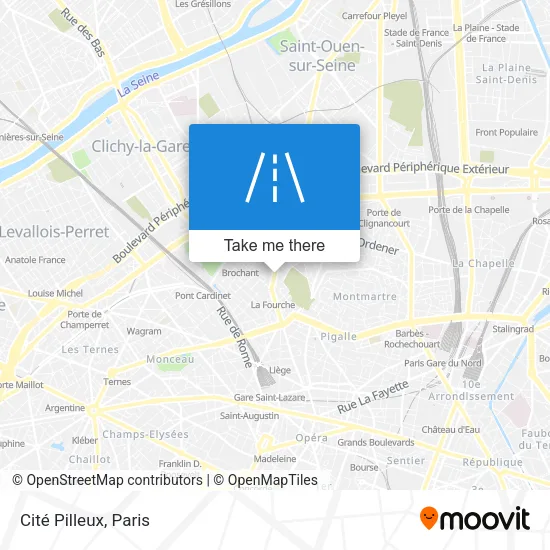 Cité Pilleux map