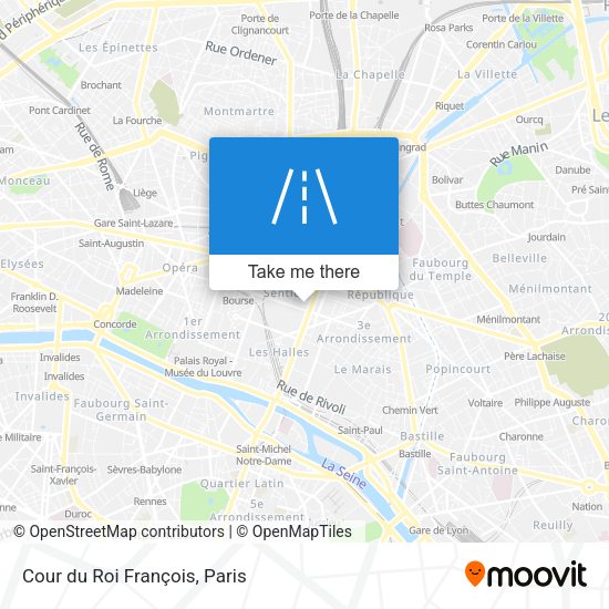 Cour du Roi François map