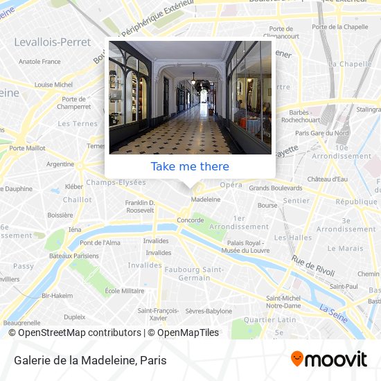 Galerie de la Madeleine map