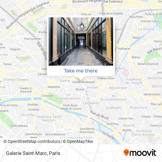 Mapa Galerie Saint-Marc