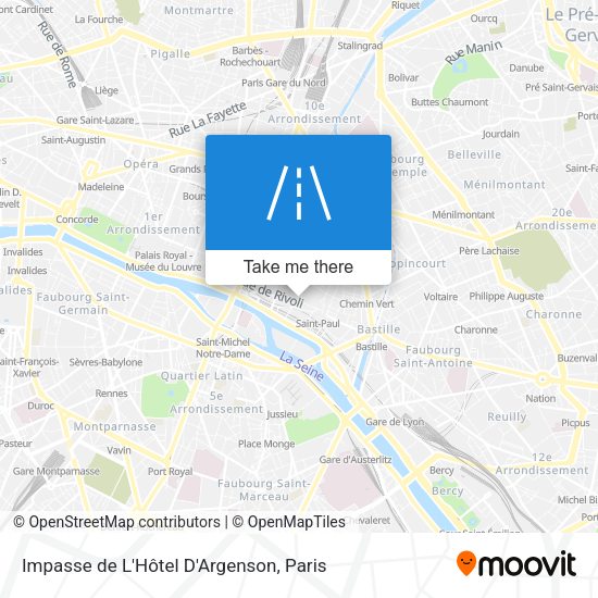 Impasse de L'Hôtel D'Argenson map