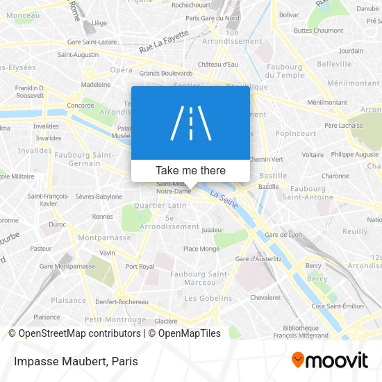 Impasse Maubert map