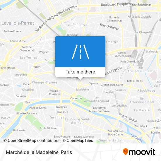 Marché de la Madeleine map