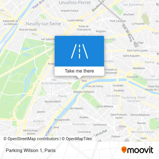 Parking Wilson 1 map