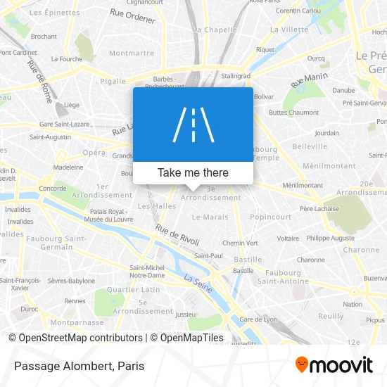 Passage Alombert map