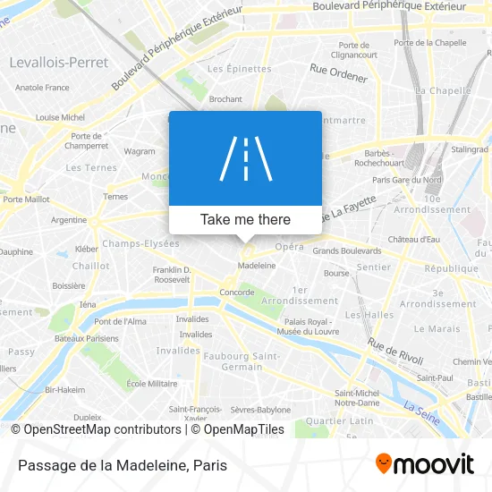 Passage de la Madeleine map