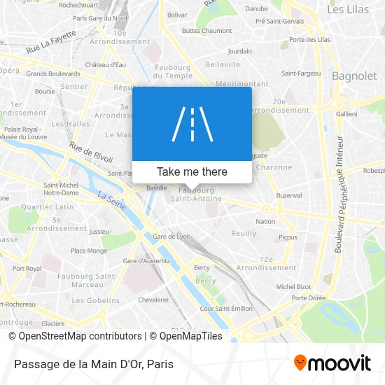 Passage de la Main D'Or map