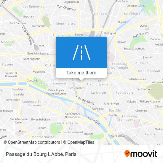 Passage du Bourg L'Abbé map