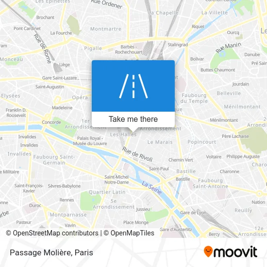 Passage Molière map