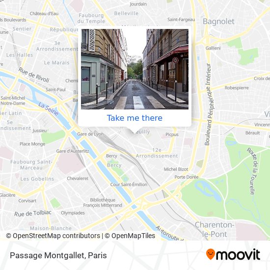 Mapa Passage Montgallet