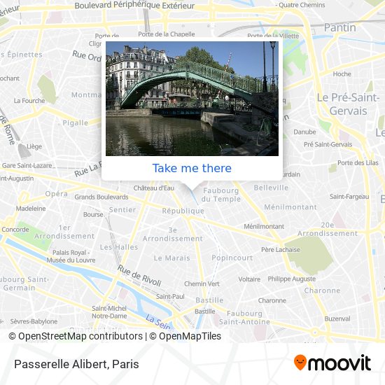 Mapa Passerelle Alibert