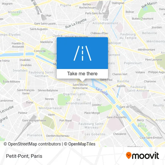 Petit-Pont map