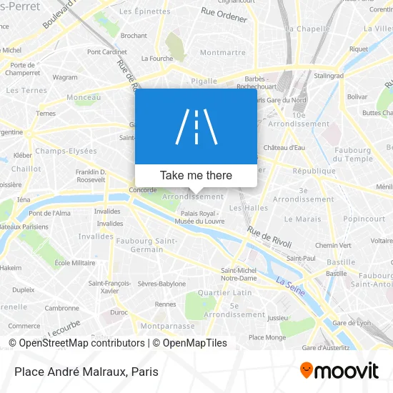 Place André Malraux map