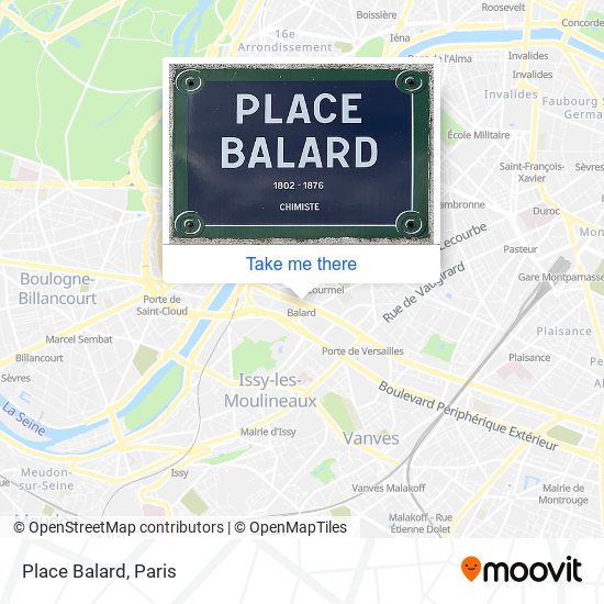 Place Balard map