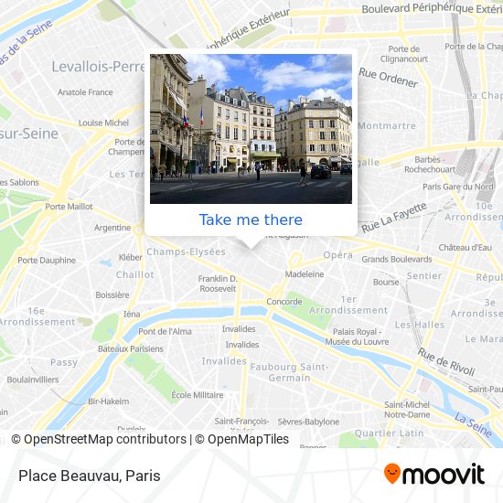 Place Beauvau map