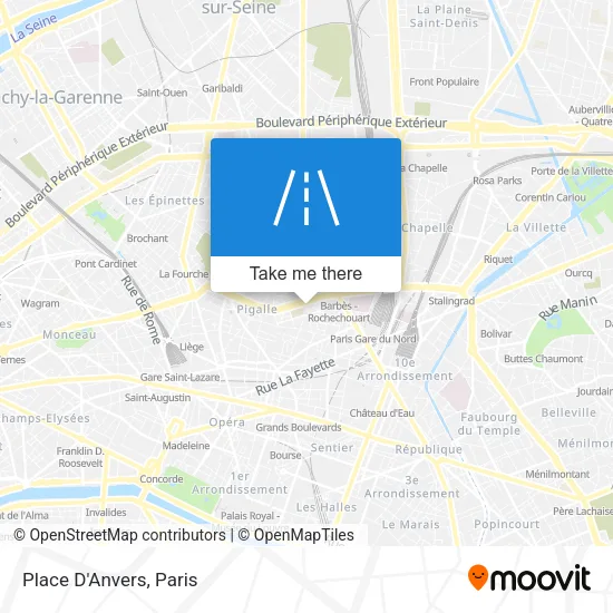 Place D'Anvers map