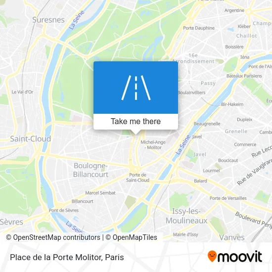 Place de la Porte Molitor map