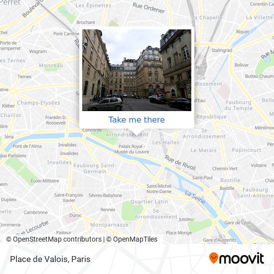 Place de Valois map