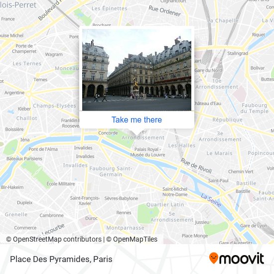 Place Des Pyramides map