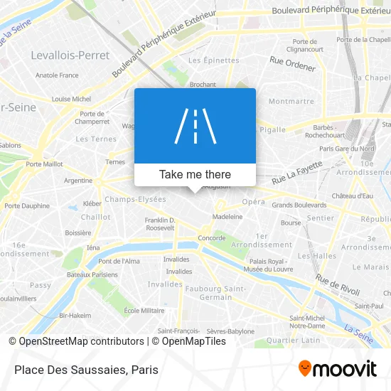 Place Des Saussaies map