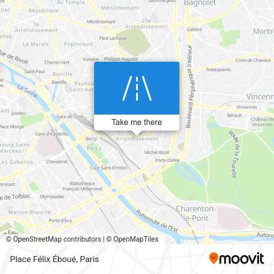 Place Félix Éboué map