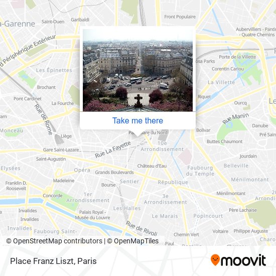Place Franz Liszt map
