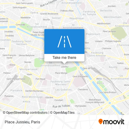 Place Jussieu map