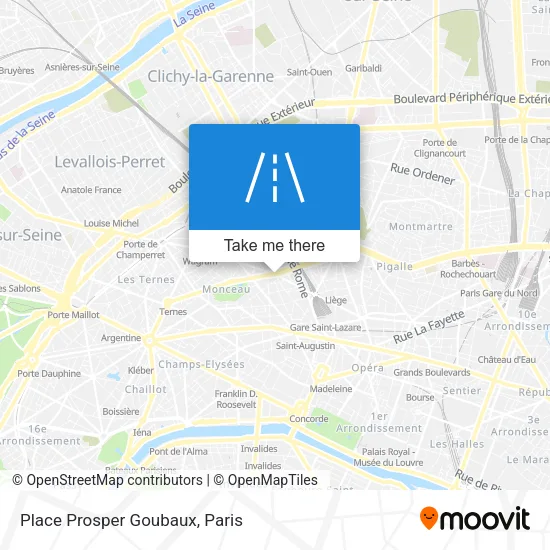 Place Prosper Goubaux map