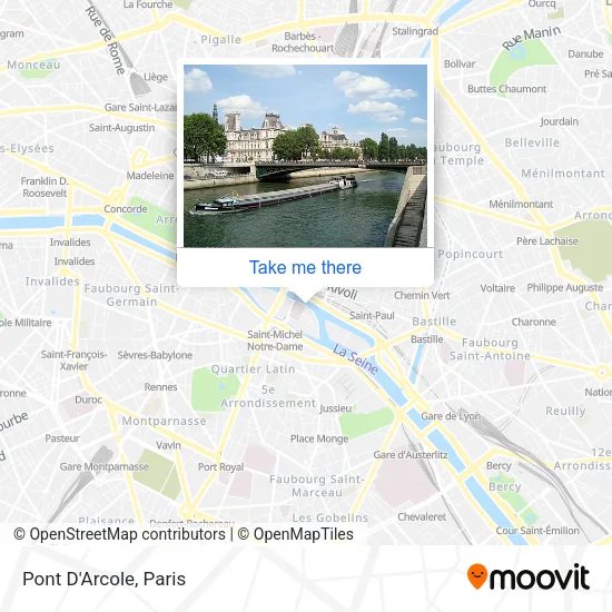 Pont D'Arcole map