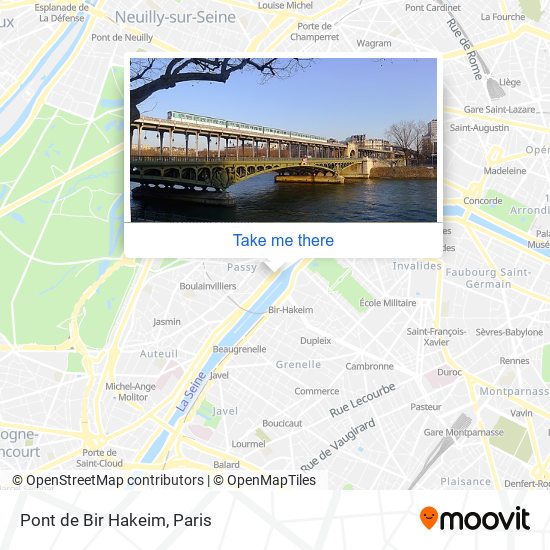 Mapa Pont de Bir Hakeim