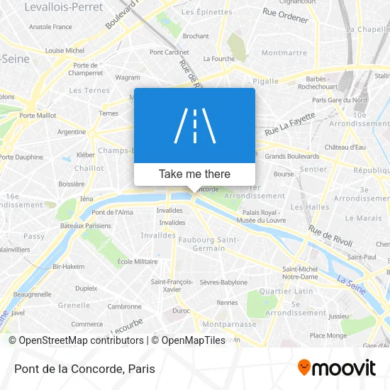 Pont de la Concorde map