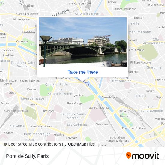 Pont de Sully map