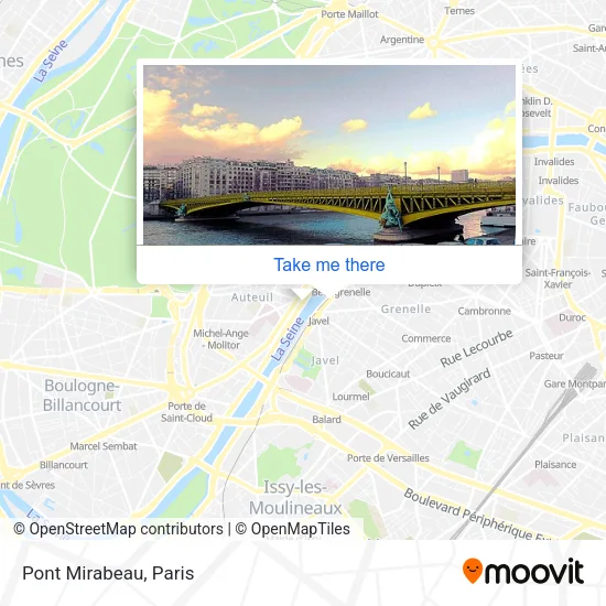 Pont Mirabeau map