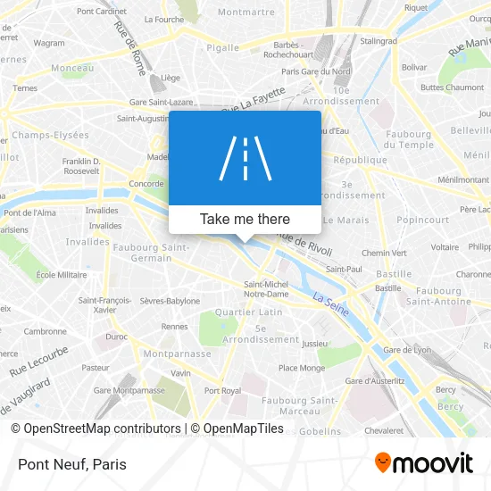 Pont Neuf map
