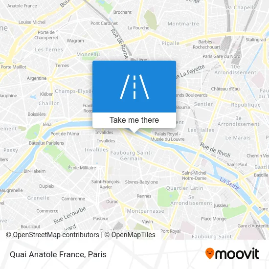 Quai Anatole France map