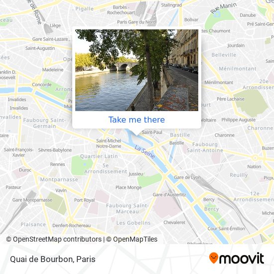 Quai de Bourbon map