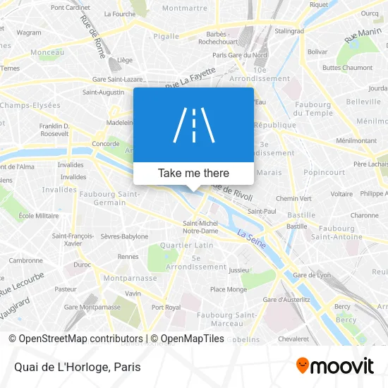 Quai de L'Horloge map