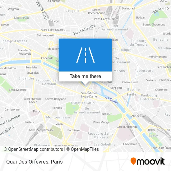 Quai Des Orfèvres map