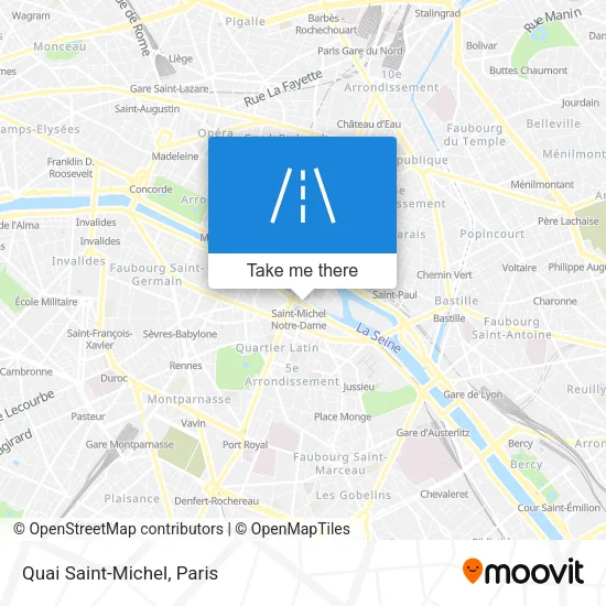 Quai Saint-Michel map