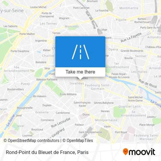 Rond-Point du Bleuet de France map