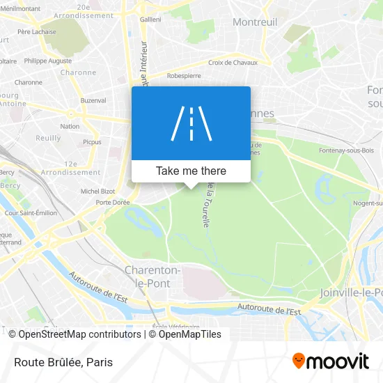 Route Brûlée map