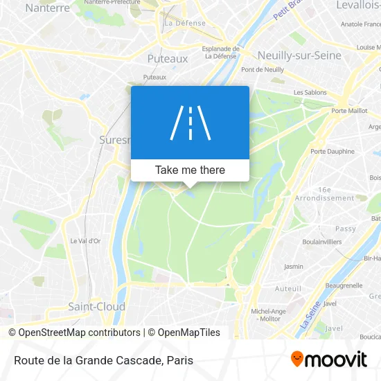 Route de la Grande Cascade map