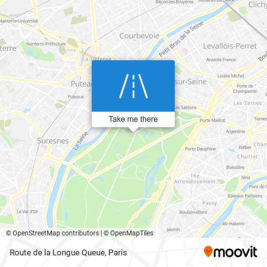 Route de la Longue Queue map