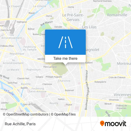 Rue Achille map