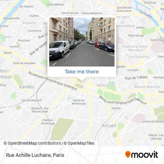 Rue Achille Luchaire map