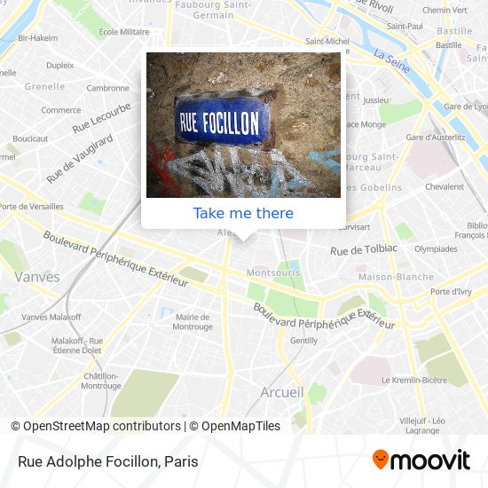 Mapa Rue Adolphe Focillon