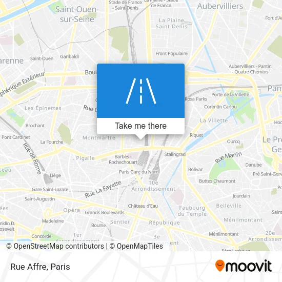 Rue Affre map